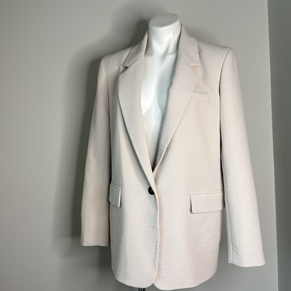 NWT House of Harlow 1960 Dress Jacket Oyster White Small